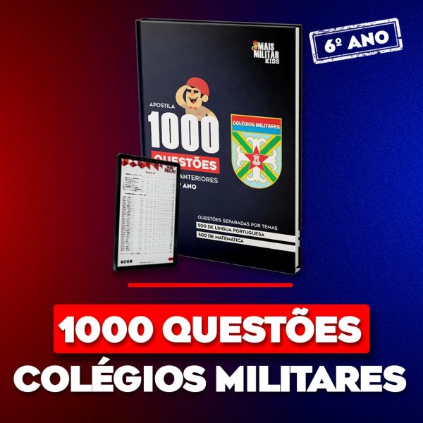E-book 1000 Questões Colégios Militares - 6º ano - Exército